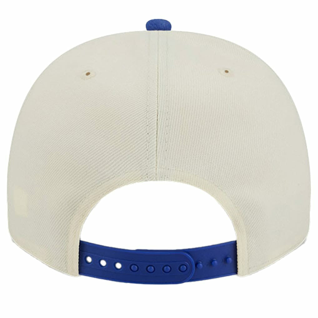 New Era Philadelphia 76ers Illustrated Mascot 2-Toned Pre-Curved A-Frame 9FIFTY Adjustable Hat Cream