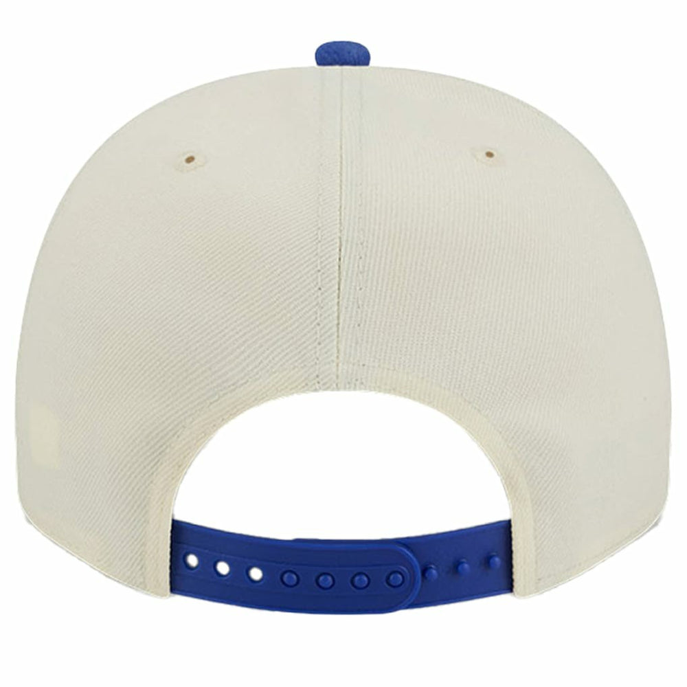 New Era Philadelphia 76ers Illustrated Mascot 2-Toned Pre-Curved A-Frame 9FIFTY Adjustable Hat Cream