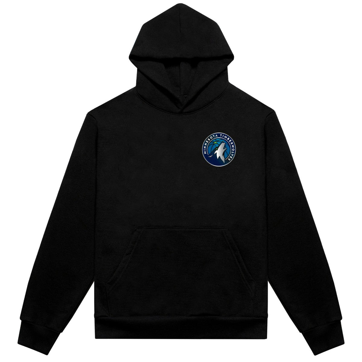 Minnesota Timberwolves Authmade Vintage Metal Premium Heavyweight Pullover Hoodie Black