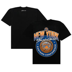 New York Knicks Authmade Basketball Mesh Premium T-Shirt Black