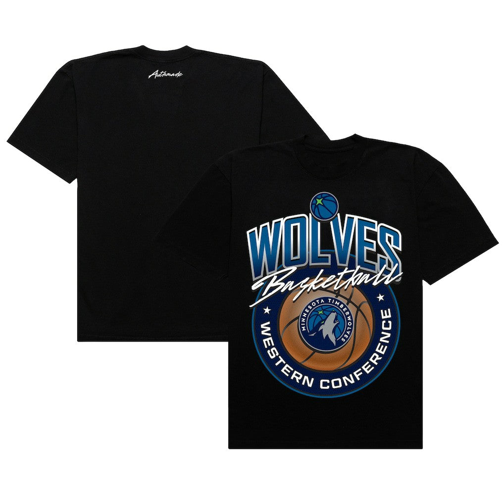 Minnesota Timberwolves Authmade Basketball Mesh Premium T-Shirt Black