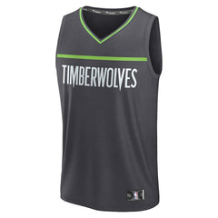Fanatics Minnesota Timberwolves Fastbreak Custom Jersey Statement Edition Anthracite