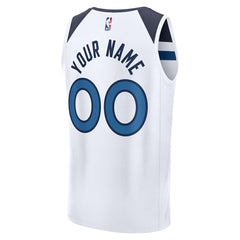 Fanatics Minnesota Timberwolves Fastbreak Custom Jersey Association Edition White