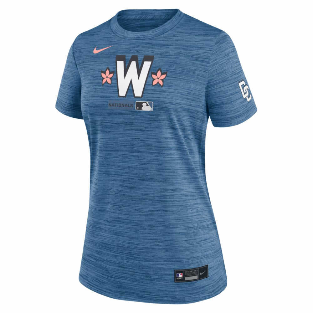 Washington Nationals Nike Women's Authentic Collection City Connect Velocity Dri-FIT T-Shirt Online