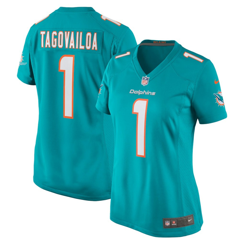 Tua Tagovailoa Miami Dolphins Women's Game Jersey - Aqua - Nike