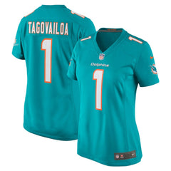 Tua Tagovailoa Miami Dolphins Women's Game Jersey - Aqua - Nike