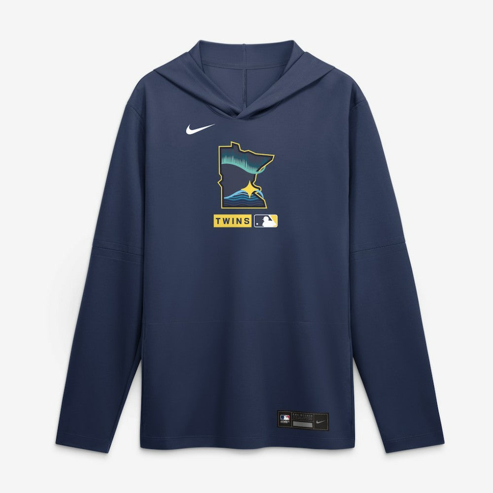 Minnesota Twins Nike City Connect Dri-FIT Long Sleeve Hooded T-Shirt for sale