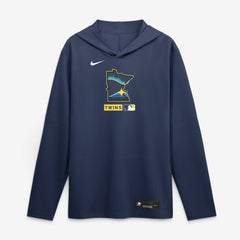 Minnesota Twins Nike City Connect Dri-FIT Long Sleeve Hooded T-Shirt for sale