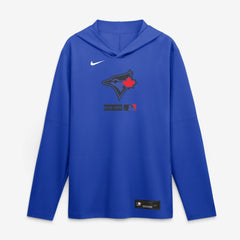 Toronto Blue Jays Nike City Connect Dri-FIT Long Sleeve Hooded T-Shirt Discount