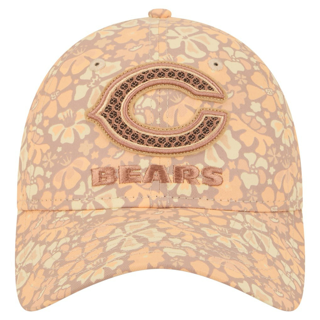 Chicago Bears New Era Women's Floral 9TWENTY Adjustable Hat - Tan - NFL