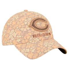 Chicago Bears New Era Women's Floral 9TWENTY Adjustable Hat - Tan - NFL