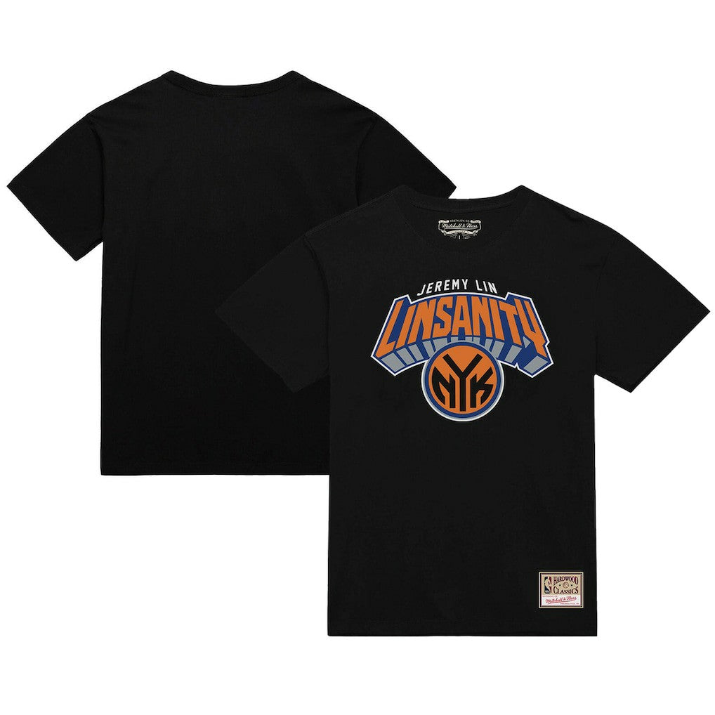 Mitchell & Ness Jeremy Lin New York Knicks Linsanity Logo T-Shirt Black