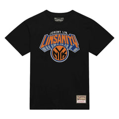 Mitchell & Ness Jeremy Lin New York Knicks Linsanity Logo T-Shirt Black