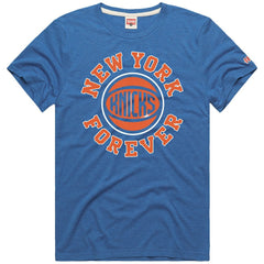 New York Knicks Homage Forever Tri-Blend T-Shirt Blue