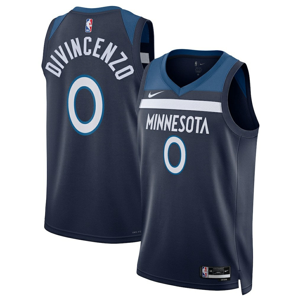 Nike Donte DiVincenzo Minnesota Timberwolves Unisex Swingman Jersey Icon Edition Navy