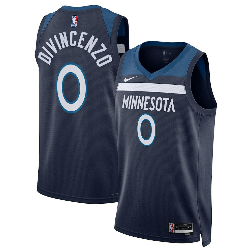 Nike Donte DiVincenzo Minnesota Timberwolves Unisex Swingman Jersey Icon Edition Navy