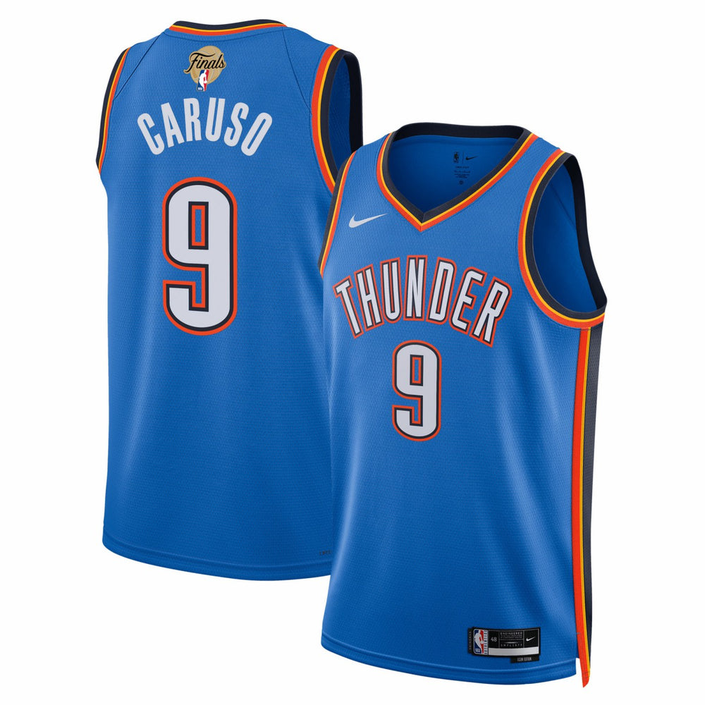 Nike Alex Caruso Oklahoma City Thunder Unisex 2025 NBA Finals Swingman Jersey Icon Edition Blue