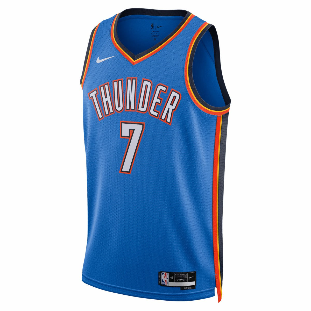 Nike Chet Holmgren Oklahoma City Thunder Unisex 2025 NBA Finals Swingman Jersey Icon Edition Blue
