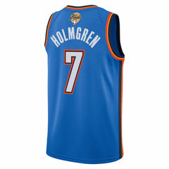 Nike Chet Holmgren Oklahoma City Thunder Unisex 2025 NBA Finals Swingman Jersey Icon Edition Blue