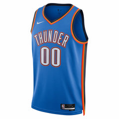Nike Oklahoma City Thunder Unisex 2025 NBA Finals Patch Custom Swingman Jersey Blue Icon Edition