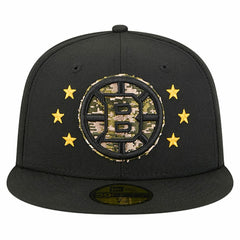 Boston Bruins New Era Military Appreciation Digital Camo Stars 59FIFTY Fitted Hat - Black | New Era sale