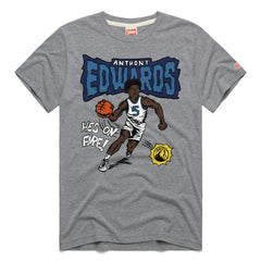 Anthony Edwards Minnesota Timberwolves Homage Unisex Comic Book Tri-Blend T-Shirt Gray