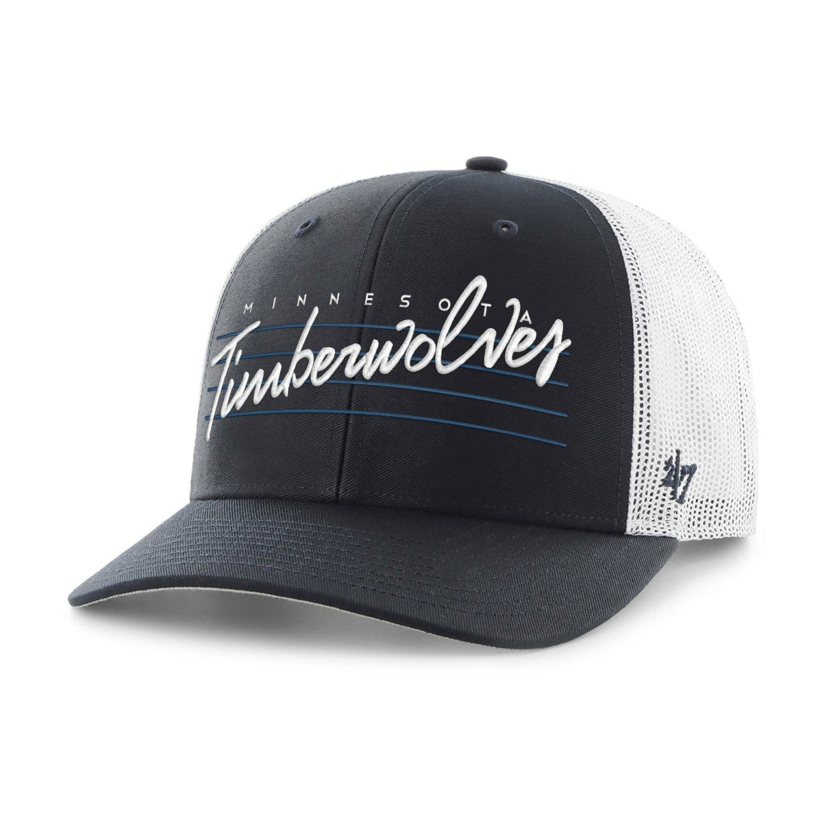 47 brand Minnesota Timberwolves '47 Downburst Trucker Adjustable Hat Navy