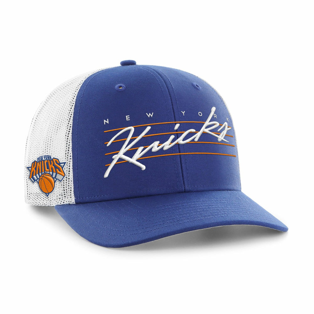 47 brand New York Knicks '47 Downburst Trucker Adjustable Hat Blue