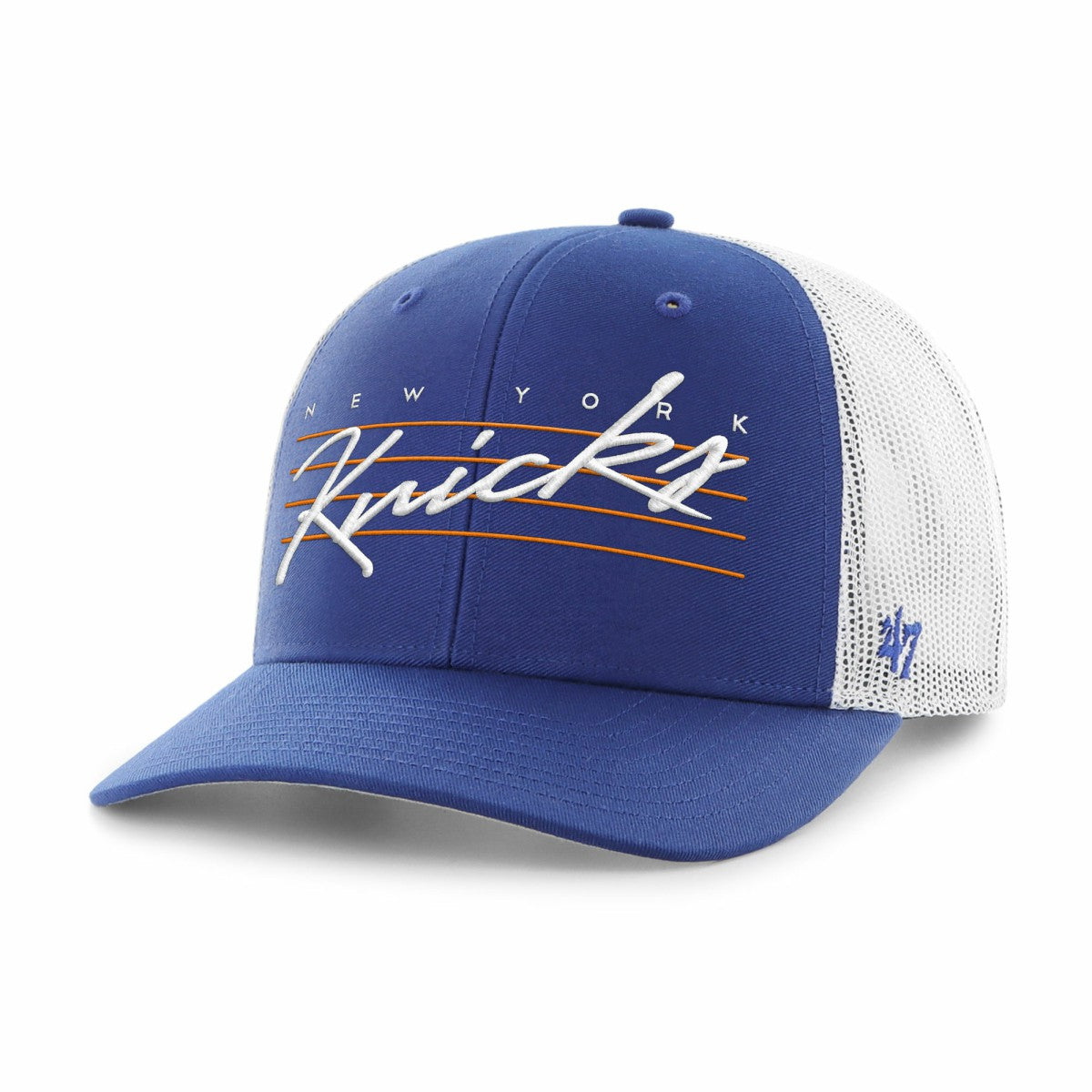 47 brand New York Knicks '47 Downburst Trucker Adjustable Hat Blue