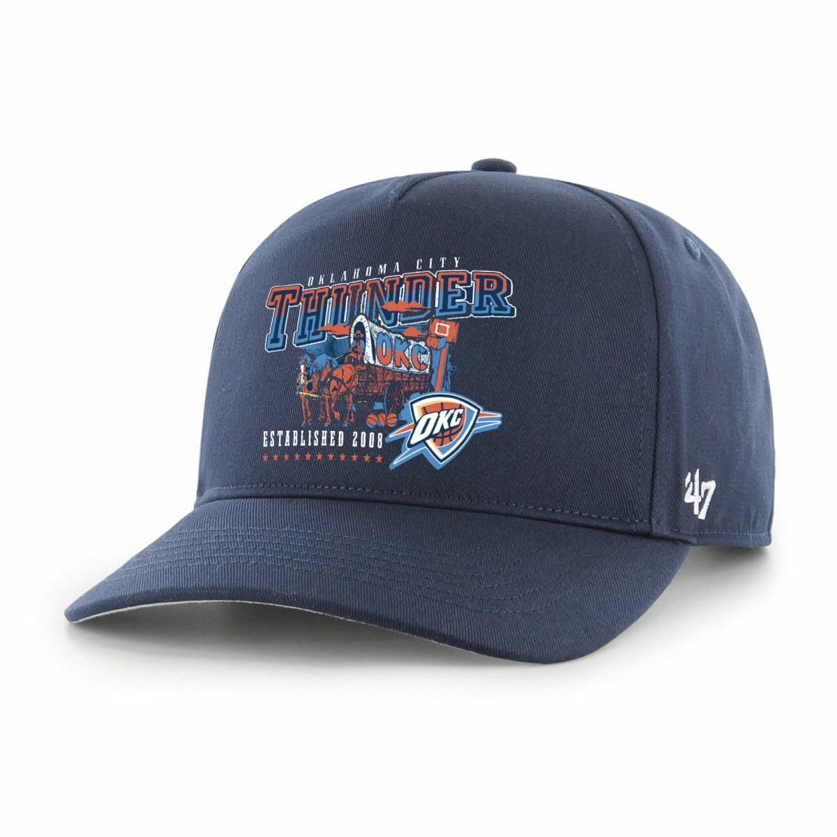47 brand Oklahoma City Thunder '47 Solid Hitch Adjustable Hat Navy