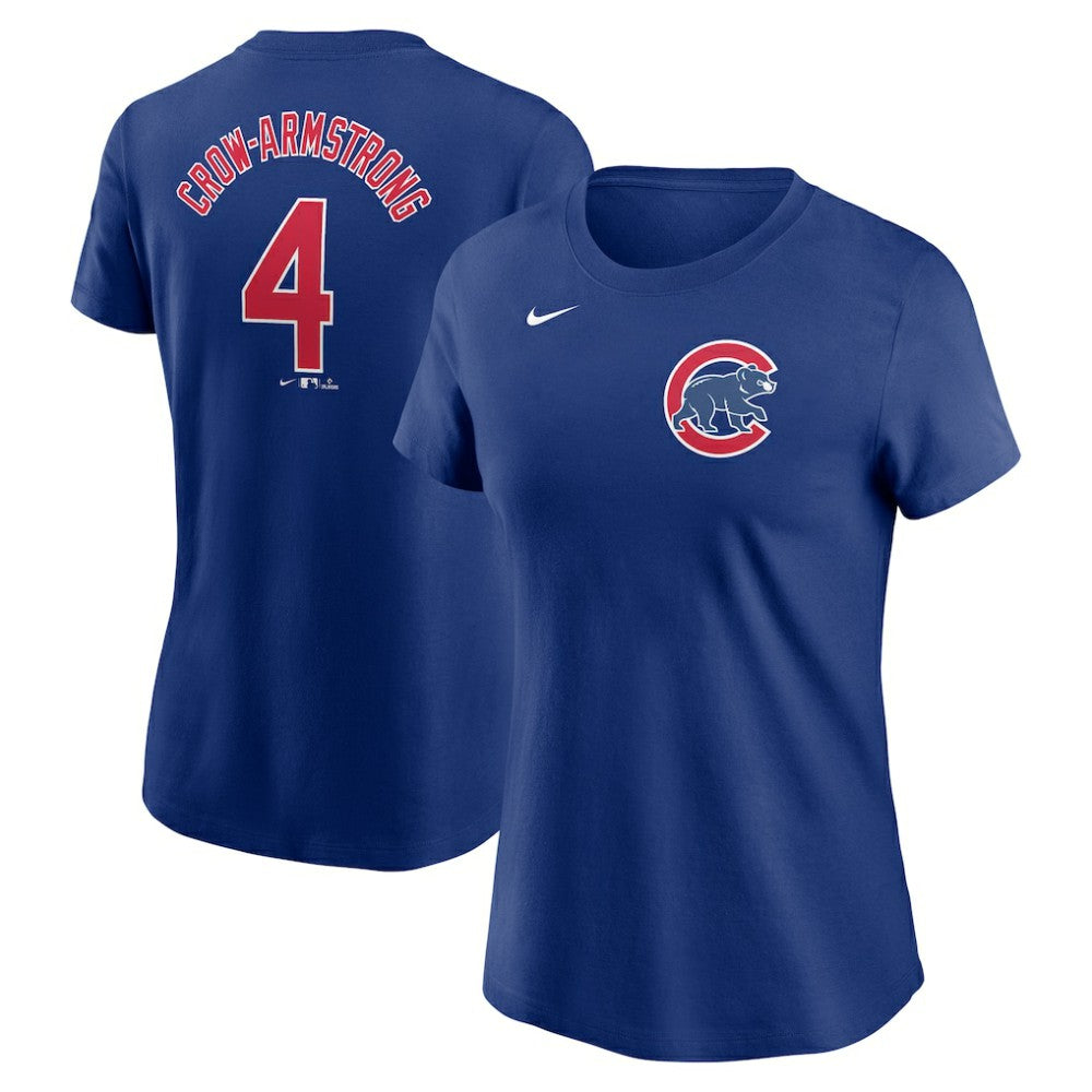 Pete Crow-Armstrong Chicago Cubs Nike Women's Cooperstown Collection Fuse Name & Number T-Shirt Online
