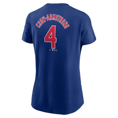Pete Crow-Armstrong Chicago Cubs Nike Women's Cooperstown Collection Fuse Name & Number T-Shirt Online