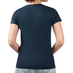 Seattle Seahawks G-III 4Her by Carl Banks Women's Super-Slim Fit Lightweight Pinstripe Circle V-Neck T-Shirt - Navy - NFL