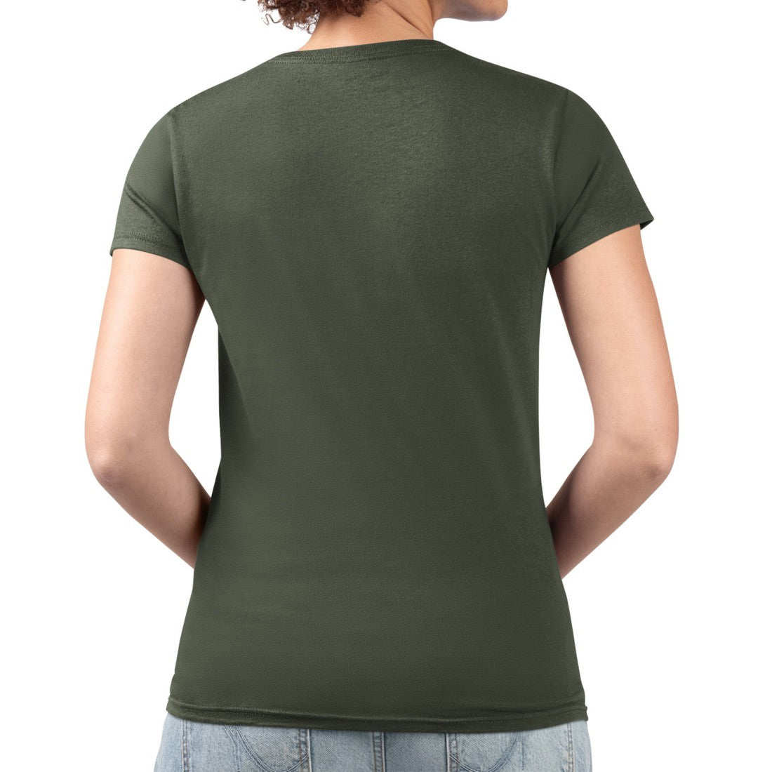 Green Bay Packers G-III 4Her by Carl Banks Women's Super-Slim Fit Lightweight Pinstripe Circle V-Neck T-Shirt - Green - NFL