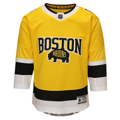 Boston Bruins Outerstuff Youth 2026 Stadium Series Premier Jersey - Gold | NHL Lifestyle
