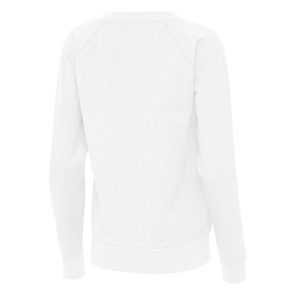 Cleveland Browns Antigua Women's Varsity Tri-Blend V-Neck Long Sleeve T-Shirt - White - NFL