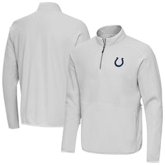 Indianapolis Colts Antigua Step Up Quarter-Zip Pullover - Gray - NFL