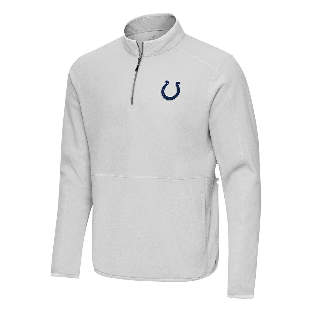 Indianapolis Colts Antigua Step Up Quarter-Zip Pullover - Gray - NFL