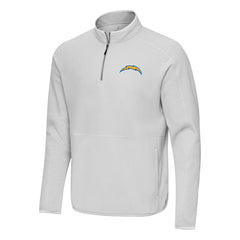 Los Angeles Chargers Antigua Step Up Quarter-Zip Pullover - Gray - NFL