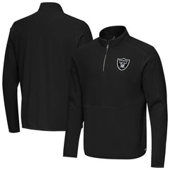 Las Vegas Raiders Antigua Step Up Quarter-Zip Pullover - Black - NFL
