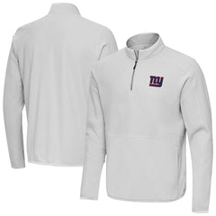 New York Giants Antigua Step Up Quarter-Zip Pullover - Gray - NFL