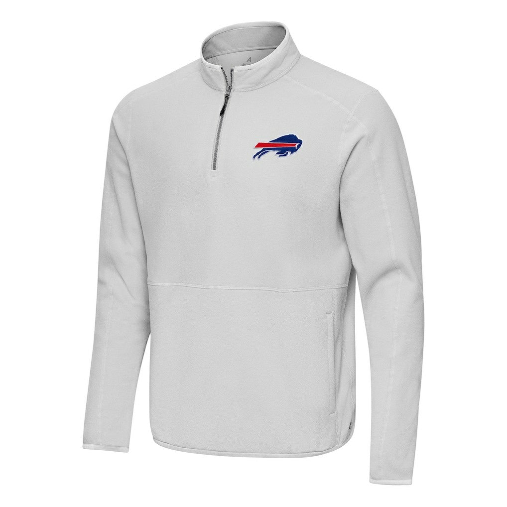 Buffalo Bills Antigua Step Up Quarter-Zip Pullover - Gray - NFL