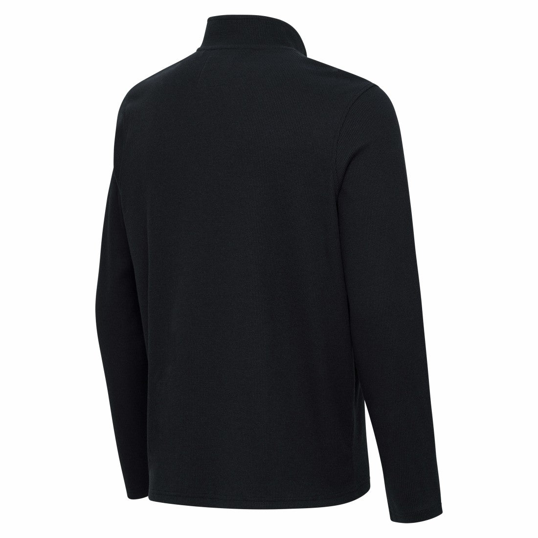 Tampa Bay Buccaneers Antigua Sync Tri-Blend Quarter-Zip Pullover - Heather Black - NFL