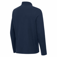 Denver Broncos Antigua Sync Tri-Blend Quarter-Zip Pullover - Heather Navy - NFL