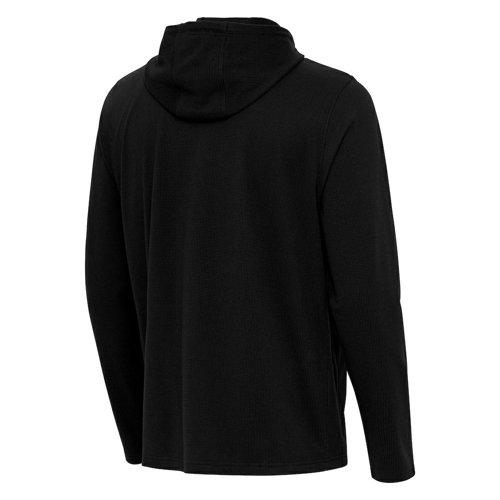 Baltimore Ravens Antigua Connected Quarter-Zip Pullover Hoodie - Black - NFL