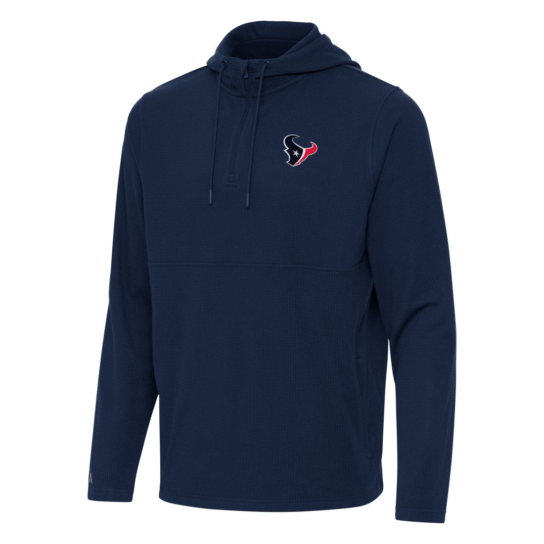 Houston Texans Antigua Connected Quarter-Zip Pullover Hoodie - Navy - NFL