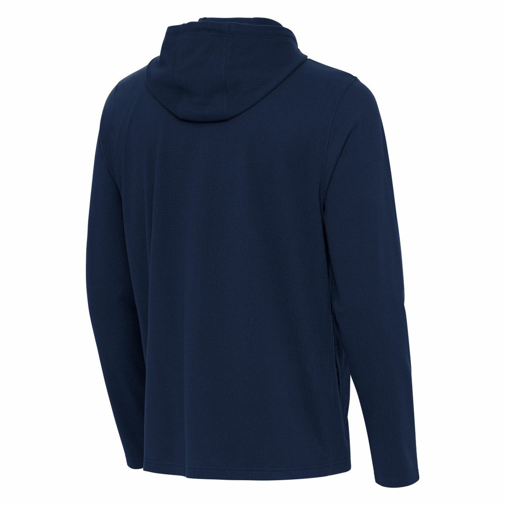 Houston Texans Antigua Connected Quarter-Zip Pullover Hoodie - Navy - NFL