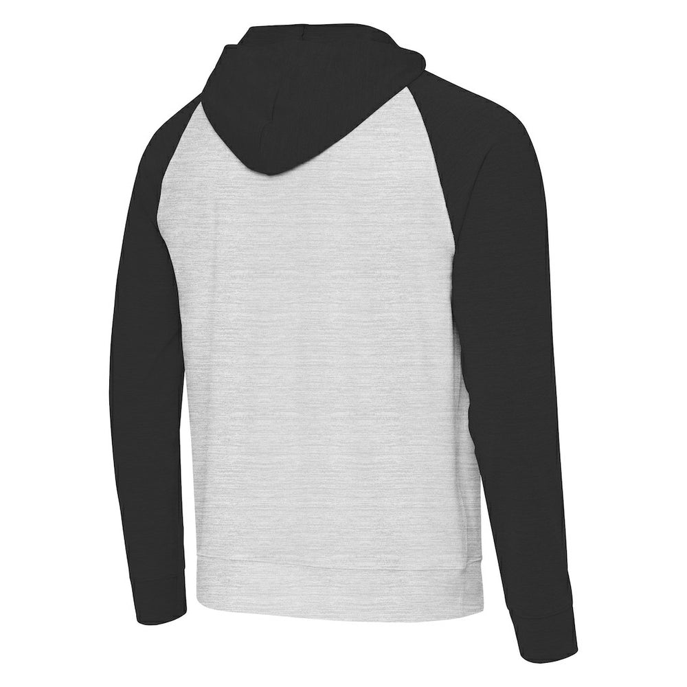 Cleveland Browns Antigua Urgent Pullover Hoodie - Black/Heather Gray - NFL