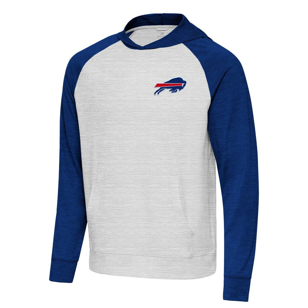 Buffalo Bills Antigua Urgent Pullover Hoodie - Royal/Gray - NFL