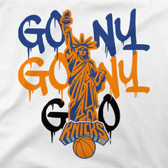 New York Knicks Stadium Essentials Unisex Oversized Go NY Go T-Shirt White